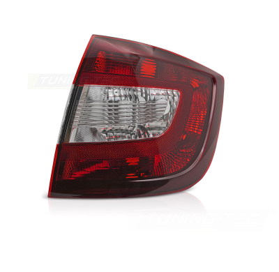PILOTO TRASERO ROJO OSCURO LADO DERECHO TYC PARA SKODA RAPID 12-17 SEDÁN