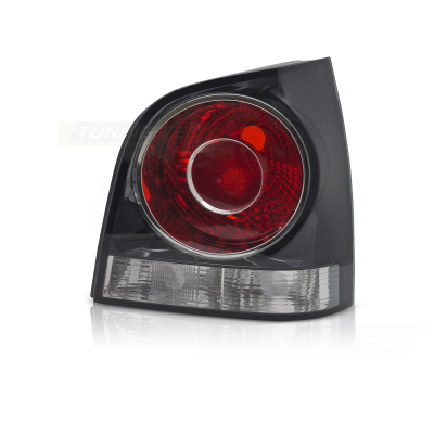PILOTO TRASERO NEGRO AHUMADO LADO DERECHO TYC PARA VW POLO 9N3 HB 05-09