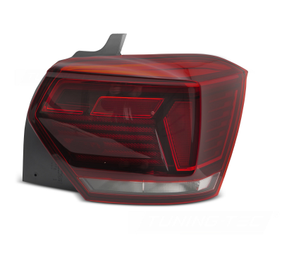 PILOTO TRASERO LED ROJA BLANCA LADO DERECHO TYC PARA POLO 2G HB 17-21
