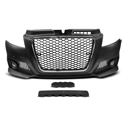 Paragolpes Delantero Audi A3 08-12 Rs Style Cromado Negro Pdc