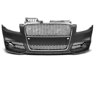 Paragolpes Delantero Audi A4 04-08 Rs Style Cromado Negro Pdc