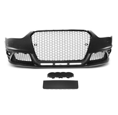 Paragolpes delantero AUDI  A4 B8 12-15 RS STYLE Negro PDC