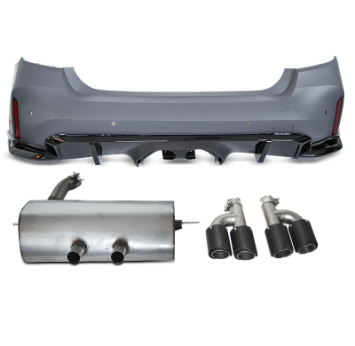 PARACHOQUES TRASERO G80 PERFORMANCE STYLE CON ESCAPE para BMW F30 11-18
