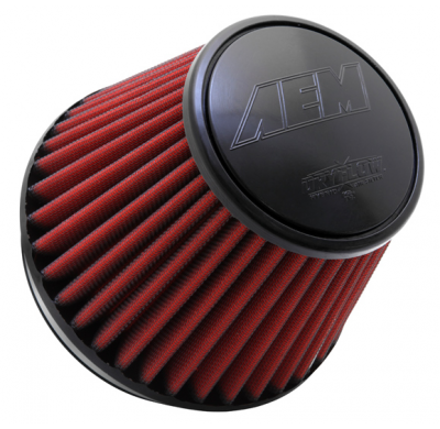 AEM Filtro de aire universal; 6" X 5" X 4.75"T DRYFLOW