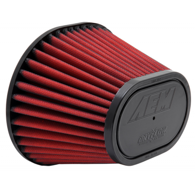 AEM Filtro de aire universal KIT-3-1/2"FLG, 8-1/2"L X 7"W, TOP-6-1/4L X 4W. 5-1/2H
