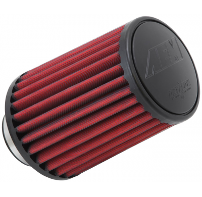 AEM Filtro de aire universal 2-3/4" FLG, 5-1/2"B, 4-3/4T DRYFLOW