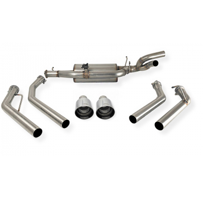 ESCAPE DEPORTIVO DODGE DT- RAM 1500 5,7 V8 HEMI 291kW PICKUP Año: 2018-still SIN HOMOLOGACION 2 colas Duplex Ø120 ULTER SPORT