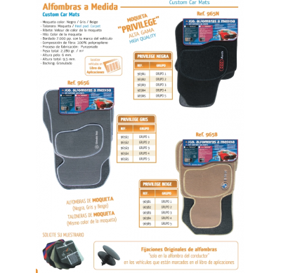 Alfombra Moqueta a Medida Privilege Citroen Zx 3- 5p -Puertas  Año 91- 97