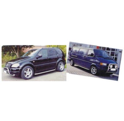 Barra Tubular Lateral Ford Transit Connect-Acero Inox