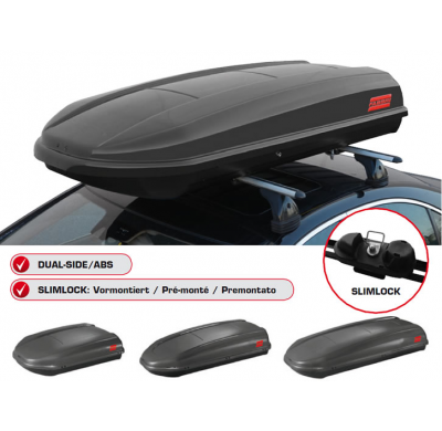 Baul Cubo 460 - Made of Abs Glitter Black Fabbri