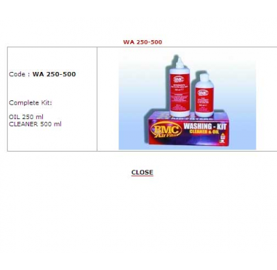 Bmc Kit Limpieza (Detergente 500 Ml + Spray Aceite 250 Ml)