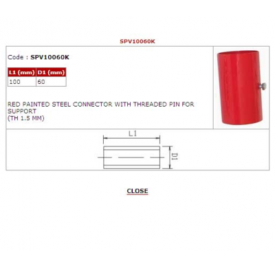 Bmc Manguito Aluminio Boca Roscada 100x60