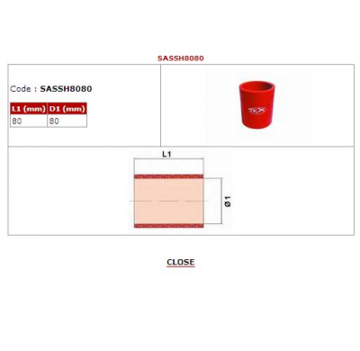 Bmc Manguito De Conexion En Silicona 80x80