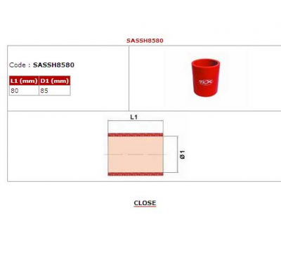 Bmc Manguito De Conexion En Silicona 85x80