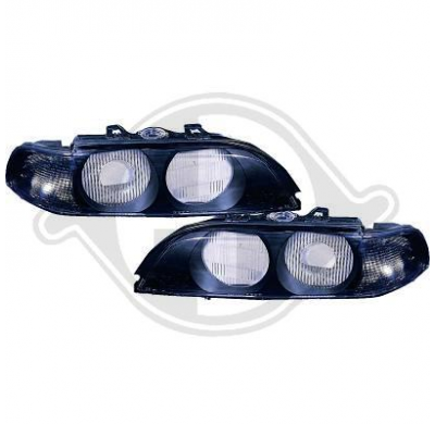 Carcása Faro Izq. E39, 95-00; Luz Intermitente Ahumada