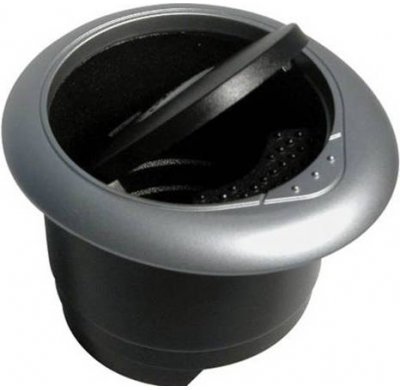 Cenicero Redondo Negro/Gris