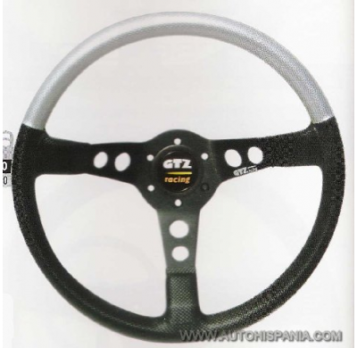 Corse 3 Brazos Despl. 90mm Color Fibra Negro/Plata Diametro 350 - Gtz Volantes Deportivos Sport Y Tuning, Con Gran Variedad De M