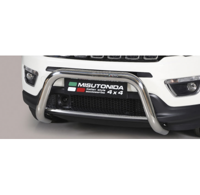 Defensa Delantera Acero Inox 76mm Jeep Compass 2017-