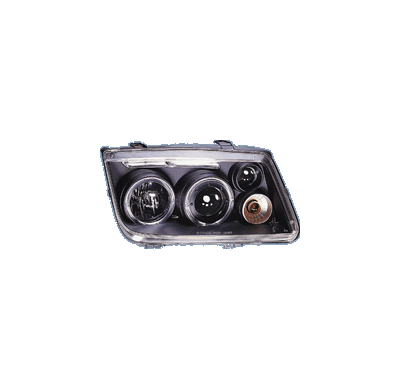 Faros Delanteros Kl Vw Bora 99-05 Black + Halo/Fogli