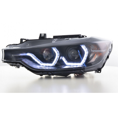 Faros Luz Diurna Bmw F30/F31_3er _ Negro 2011-2015