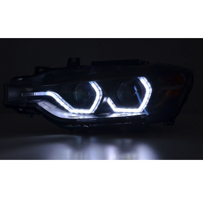 Faros Luz Diurna Bmw F30/F31_3er _ Negro 2011-2015