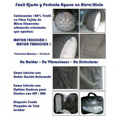 Jgo Cadenas De Nieve Tela Medida 73