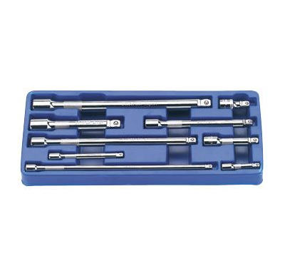 Juego De Alargaderas Angulares 1/4", 3/8" + 1/2" 9pzs