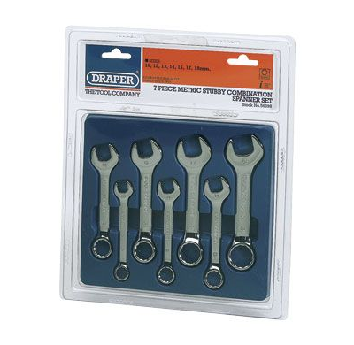 Juego De Llaves Combinadas Cortas Métricas 7pzs