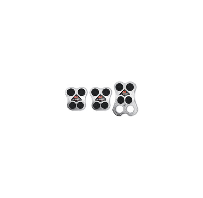 Kit Pedales Simoni K1 Cromo - Negro