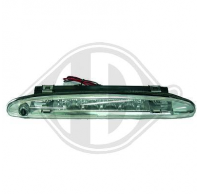 Lámpara De Freno De Diseño Twingo, 03->> Led; Cristal Claro/ Cromado