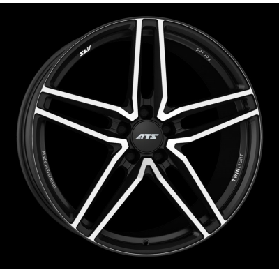 Llanta Ats Wheels Twinlight 9.0 X 20 Black/ Polished Ats Wheels