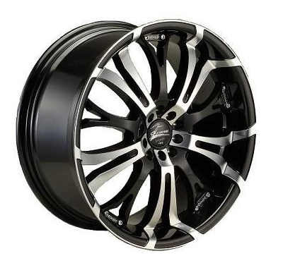 Llanta Barracuda Tzunamee Negro Brillo 9x19 4-5 Tornillos