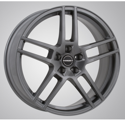 Llanta Borbet Lw 19x8 Metal Grey 5 Tornillos