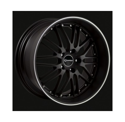 Llanta Emotion Wheels Wasabi Blackmatt 9x18 5 Tornillos Inox Lip