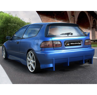 Paragolpes Trasero Komodo Hatchback<br>honda Civic Hatchback  1992/1995<br><br>ibherdesign El Tiempo De Entrega De Este Articulo