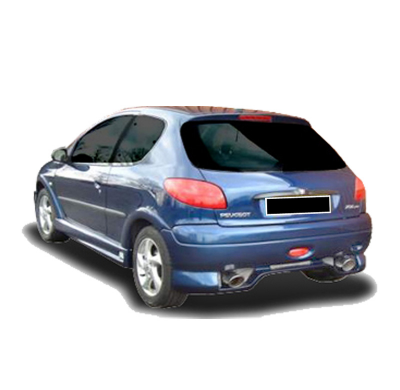 Paragolpes Trasero Peugeot 206 Badboy Wide
