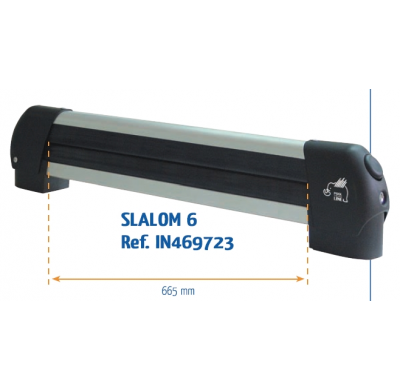 Portaskis Aluminio Cap. 6 Pares Antirrobo