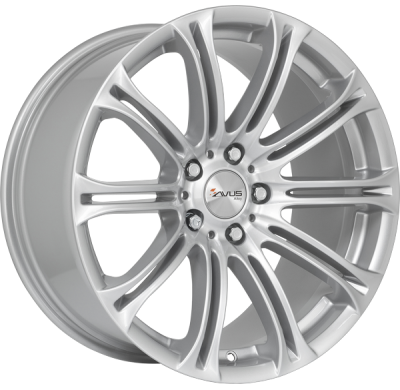 Llanta Avus Ac-Mb1 /S Hyper Silver 18 X 8.00  5x120 Et-15 Buje 72.6