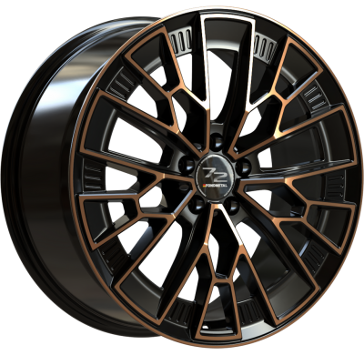 LLANTA FONDMETAL 1972 19 X 8.50 ET 44 5X108 Buje: 63,4 GLOSSY BLACK BRONZE MACHINED