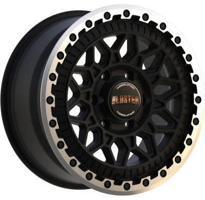 LLANTA FONDMETAL BLUSTER MATT BLACK MACHINED LIP 17 X 8.50 5X120 ET45 BUJE: 65,1