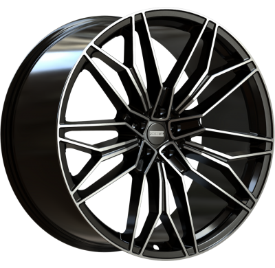 LLANTA FONDMETAL STC-23 GLOSSY BLACK MACHINED  23 x 10.0  ET:45 5X130 Buje: 71,6