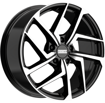 LLANTA FONDMETAL TAARA GLOSSY BLACK MACHINED 20 X 9.00 5X112 ET20 BUJE: 66,5