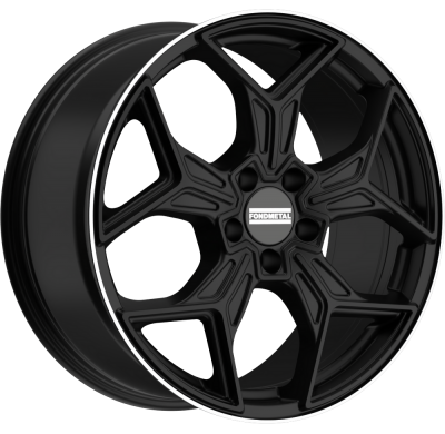 LLANTA FONDMETAL TARANIS MATT BLACK MACHINED LIP 20 X 9.50 5X112 ET43 BUJE: 66,5