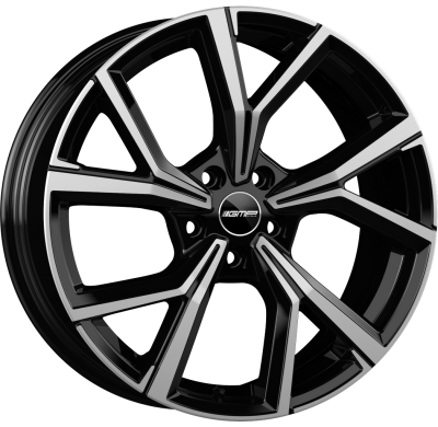 LLANTA GMP MENTOR BLACK DIAMOND 18 X 7.50 5X112 ET37 BUJE: 57,1