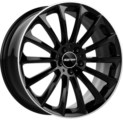 LLANTA GMP STELLAR 19 X 8.50 ET 35 5X112 Buje: 66,6 BLACK DIAMOND LIP