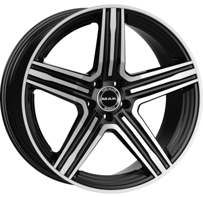 LLANTA MAK LEWIS-D 20 X 9.50 ET 22 5X112 Buje: 66,6 BLACK MIRROR