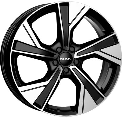 LLANTA MAK MALMOE 20 X 8.00 ET 45 5X108 Buje: 63,4 BLACK MIRROR