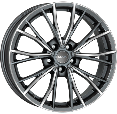 LLANTA MAK MARK 18 X 8.00 ET 43 5X120 Buje: 72,6 GUN METALLIC MIRROR FACE
