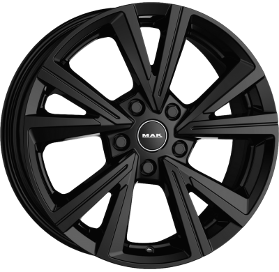 LLANTA MAK QUARZ GLOSS BLACK 17 X 7.00 5X100 ET39 BUJE: 57,1