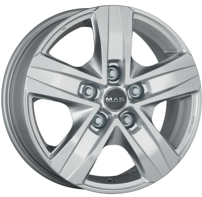 LLANTA MAK STONE 5 VAN 16 X 6.50 ET 60 5X160 Buje: 65,1 SILVER